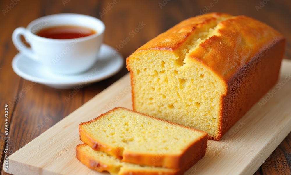 Freshly baked loaf of cake Freshly baked loaf of cake