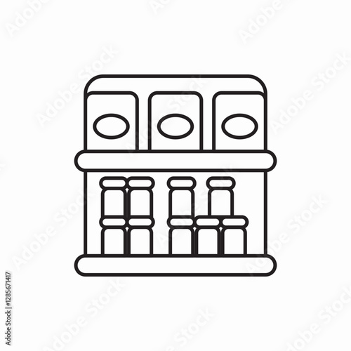 vending machine automatic icon vector sign
