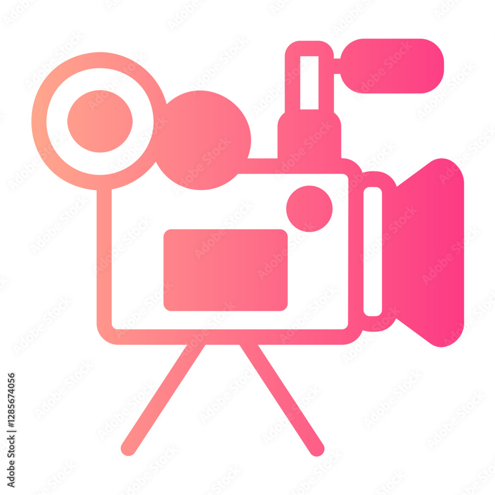 Obraz premium Video Camera gradient icon