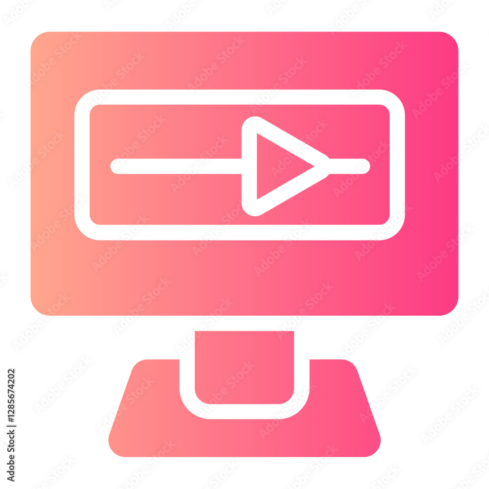 Video  gradient icon