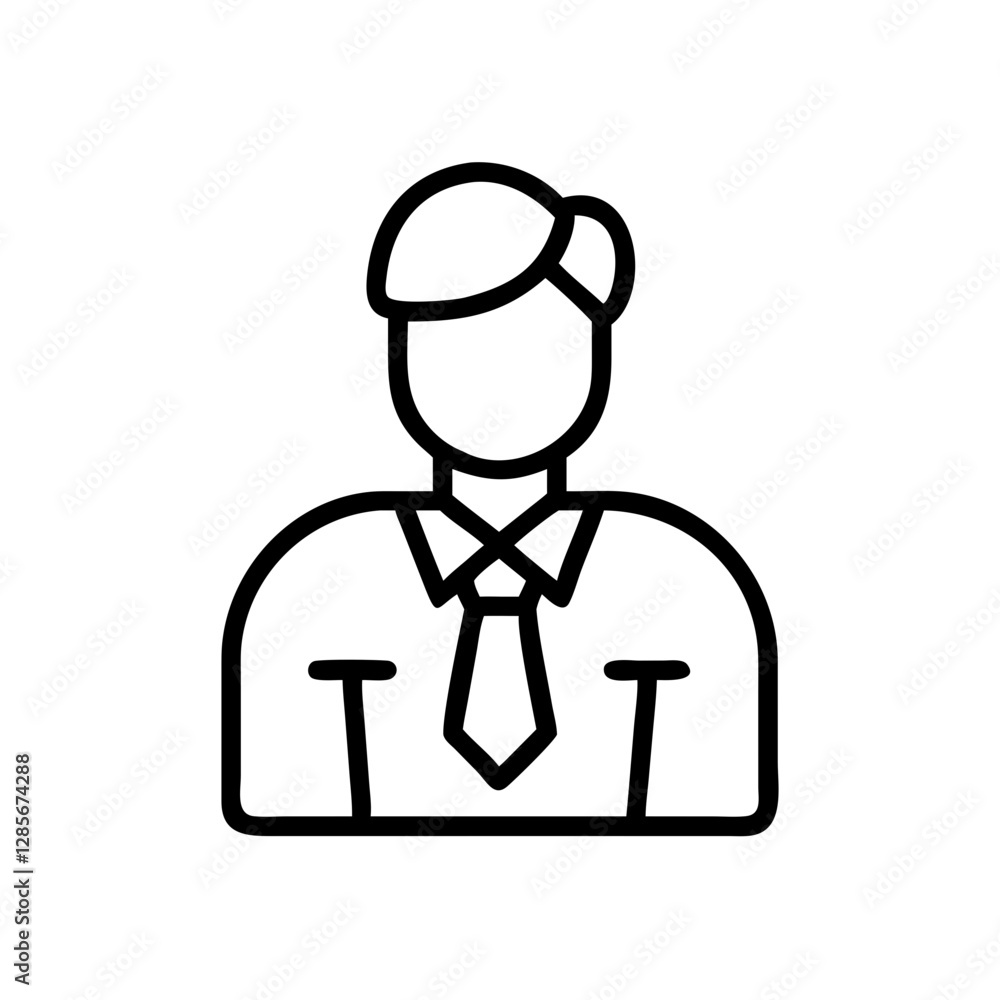 Businessman in tie smiling against a white background Businessman in tie smiling against a white background
