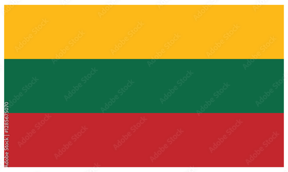 Lithuania country flag Vector illustration. Lithuania country flag Vector illustration.