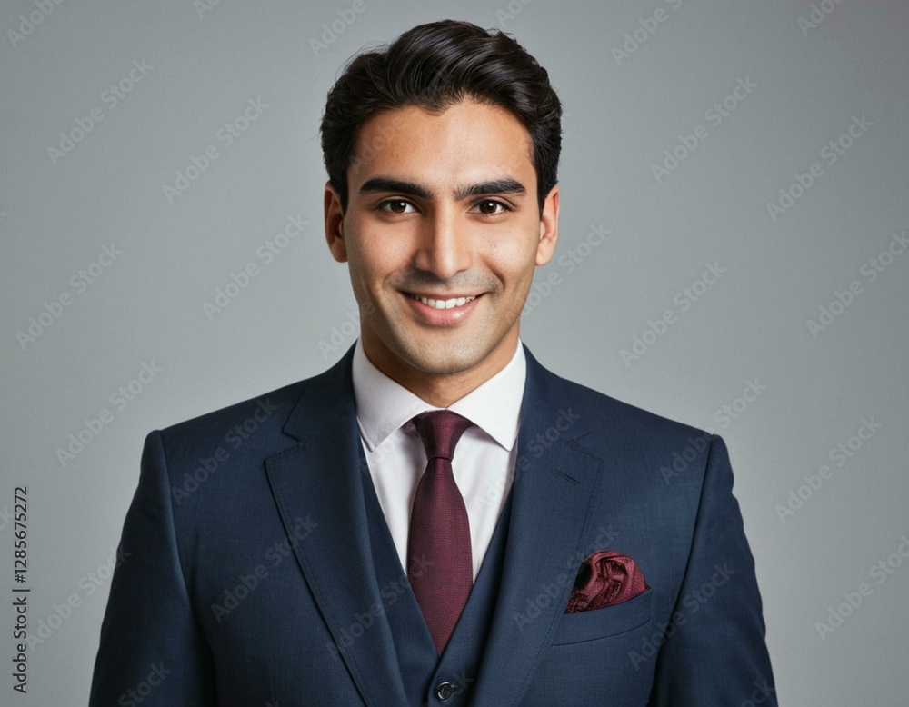 Modern Businessman Portrait on a Clean White Background Modern Businessman Portrait on a Clean White Background