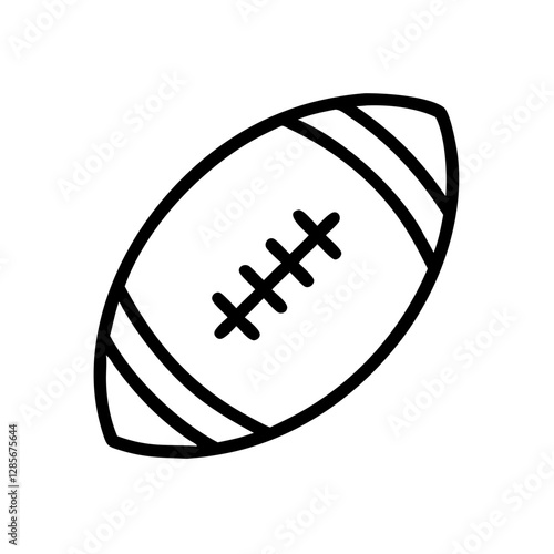 American football on a white background