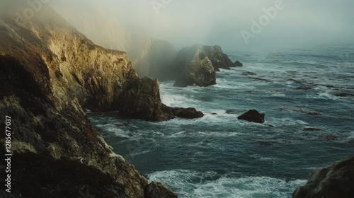 Stunning coastal scenery along Big Sur, California