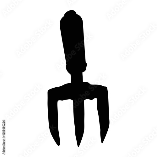Harrow vector silhouette illustration