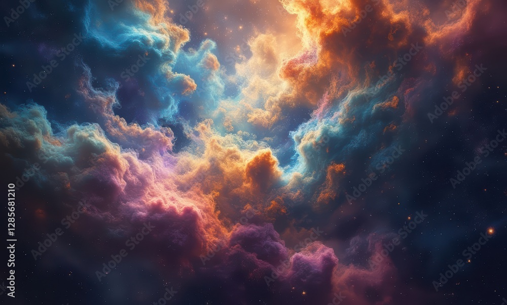 Vibrant cosmic cloud formation Vibrant cosmic cloud formation