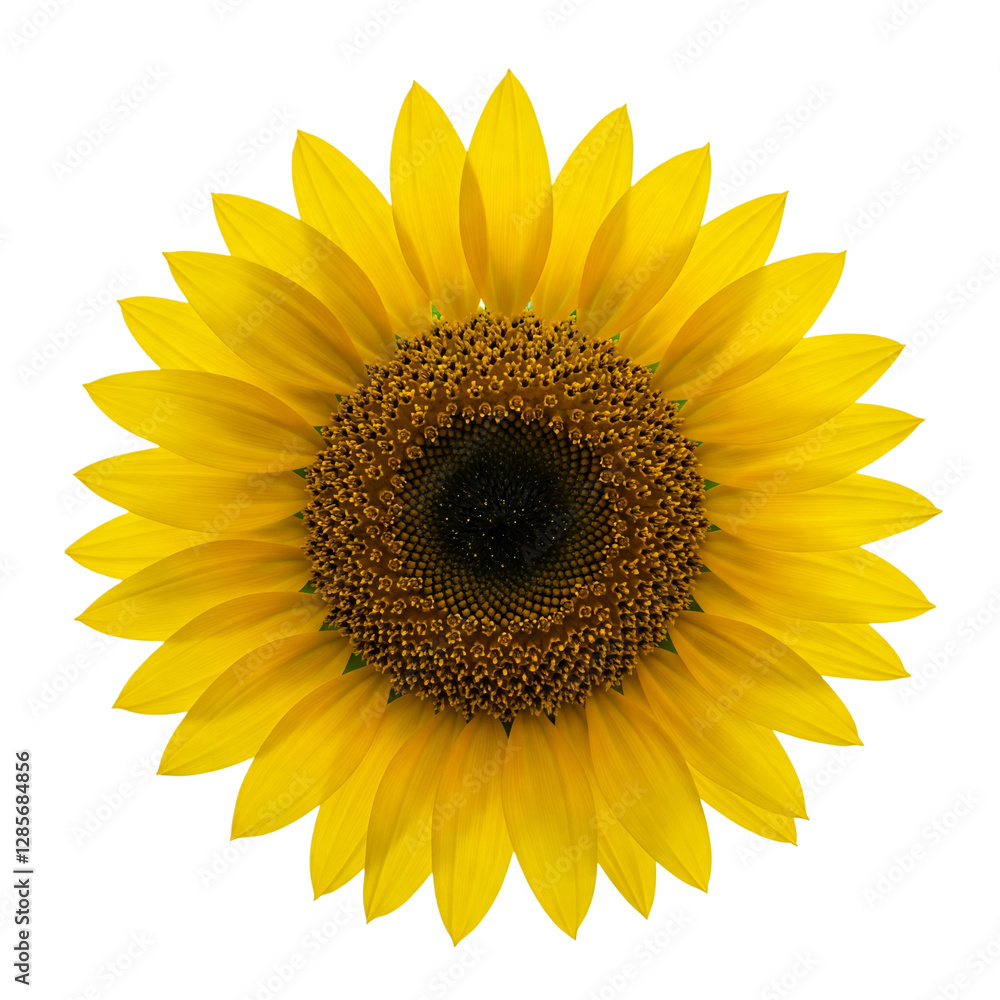 Fototapeta premium sunflower isolated on a transparent background Perfect for summer designs nature themes and cheerful creative projects