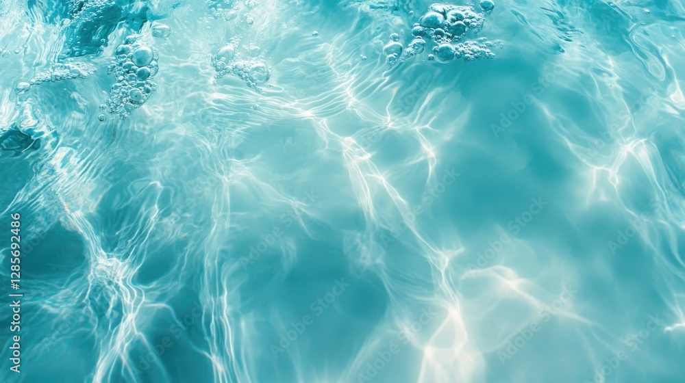 Transparent blue clear water surface texture with ripples, splashes and bubbles. Abstract summer banner background Water waves in sunlight with copy space Cosmetic moisturizer micellar toner emulsion Transparent blue clear water surface texture with ripples, splashes and bubbles. Abstract summer banner background Water waves in sunlight with copy space Cosmetic moisturizer micellar toner emulsion