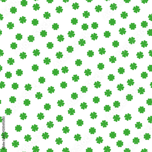 Saint Patrick s Day Seamless Pattern Design Featuring Decorative Elements in a Hand Drawn Cartoon Flat Style Illustration