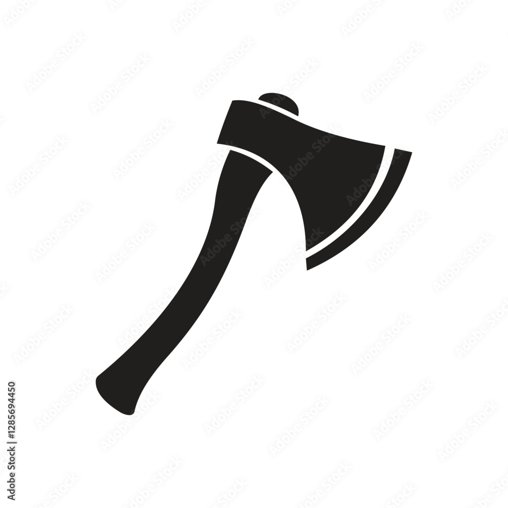 Simple Black Axe Silhouette and axe icon, axe, hatchet, ax, equipment, woodcutter Simple Black Axe Silhouette and axe icon, axe, hatchet, ax, equipment, woodcutter