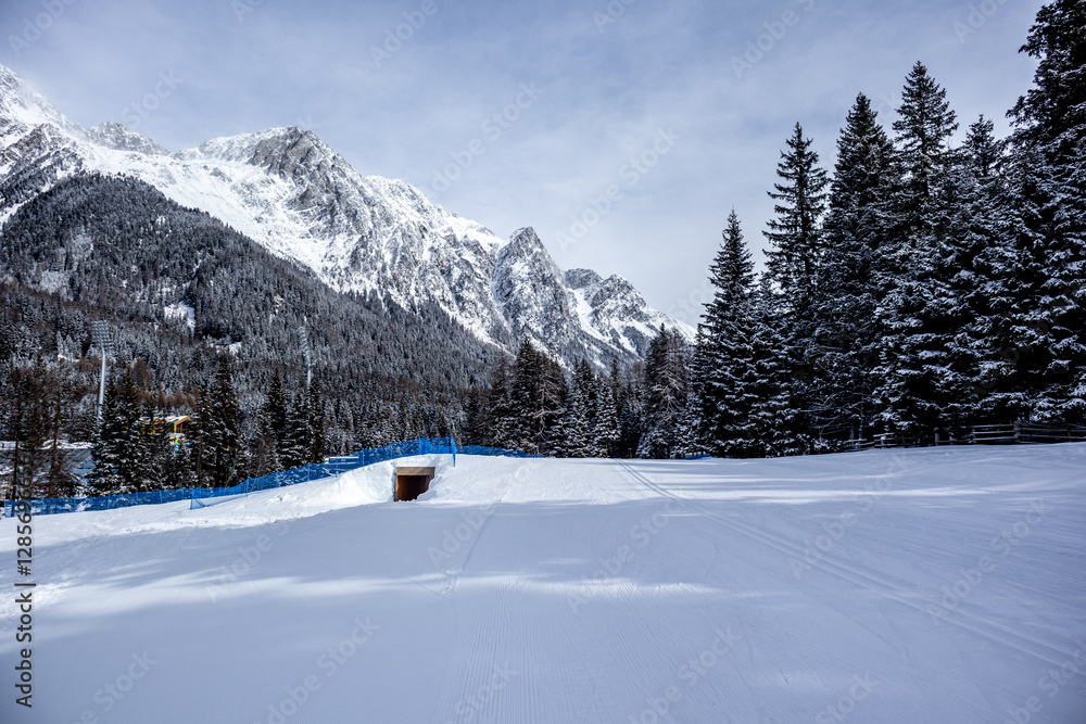 Eine Runde Langlaufen in der Südtirol-Arena von Antholz im wunderschönen Antholzer Tal - Südtirol - Italien