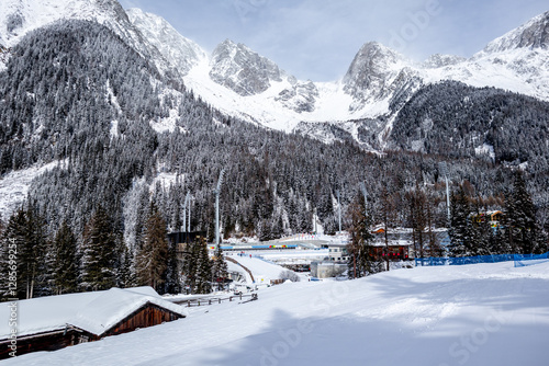 Eine Runde Langlaufen in der Südtirol-Arena von Antholz im wunderschönen Antholzer Tal - Südtirol - Italien