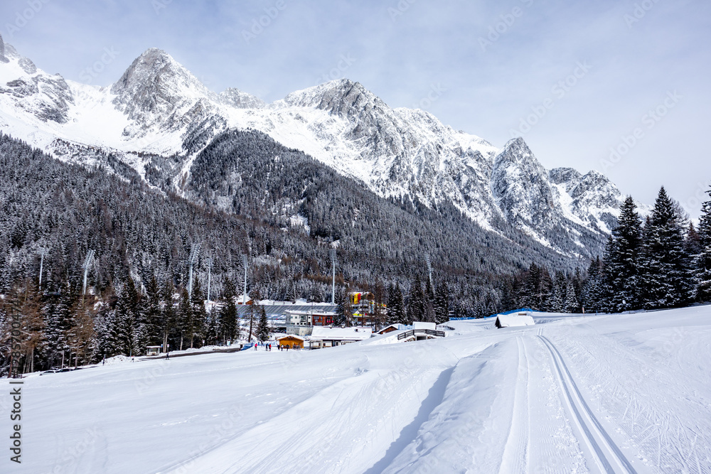 Eine Runde Langlaufen in der Südtirol-Arena von Antholz im wunderschönen Antholzer Tal - Südtirol - Italien