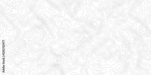 Vector geographic contour map. Topography map background. Black and white wave Seamless line. Topography relief. White wave paper curved reliefs abstract. Topographic map patterns,topography line map.