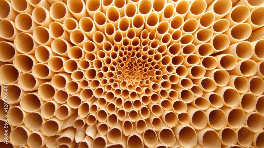 Intricate Geometric Honeycomb Pattern in Smooth Spiral Design Intricate Geometric Honeycomb Pattern in Smooth Spiral Design