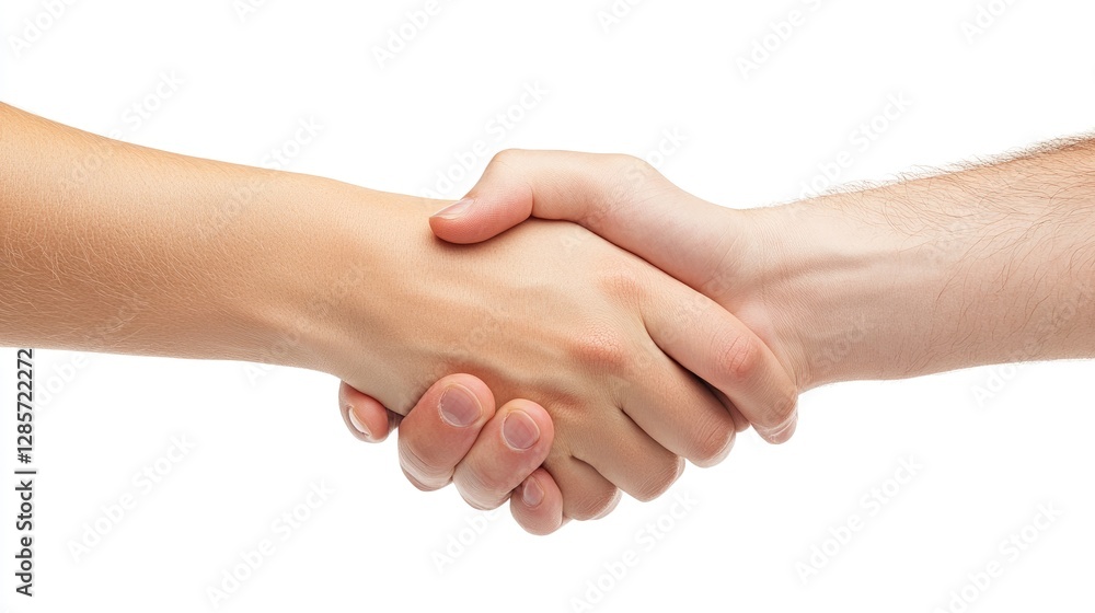 Firm Handshake, A Symbol of Agreement, Trust, and Partnership Firm Handshake, A Symbol of Agreement, Trust, and Partnership