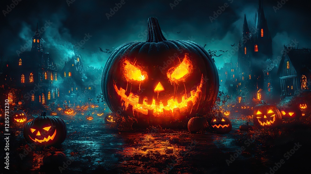 This scary and festive Halloween promotion poster is perfect for all businesses, ideal for online and offline Halloween promotions and events This scary and festive Halloween promotion poster is perfect for all businesses, ideal for online and offline Halloween promotions and events