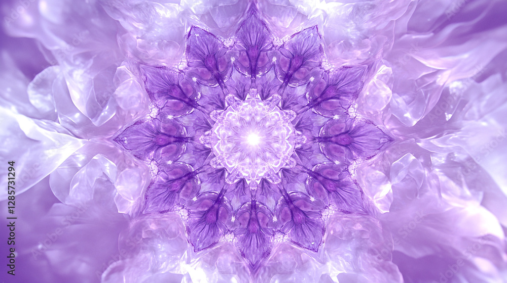 Fototapeta premium Elegant Purple Floral Abstract Background for Presentations