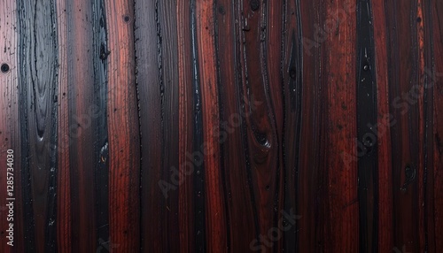Rare Ebony Wood Grain with Glass-Like Polish & Hidden Ruby-Red Undertones