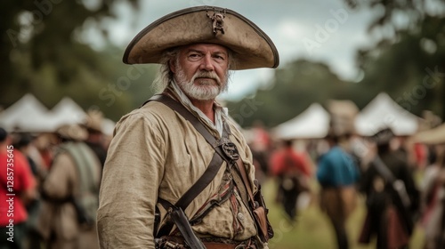 Colonial Man, Historical Fair, Outdoors