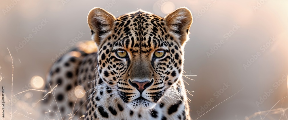 Obraz premium Majestic Leopard Powerful Predator Wild Cat Beauty