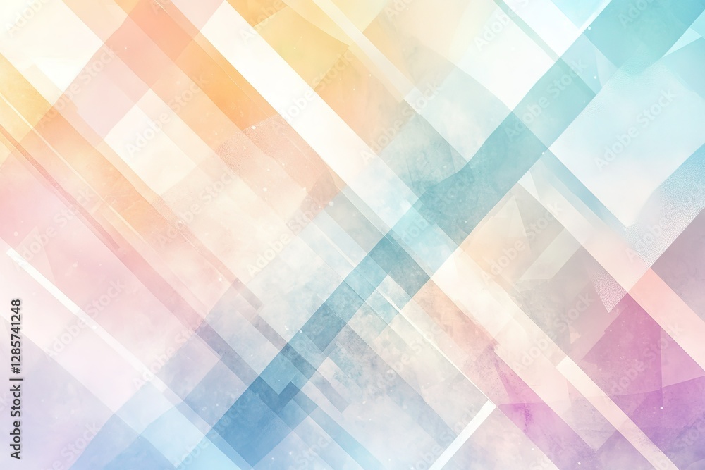 A light and airy abstract background featuring layered geometric patterns in pastel hues, including soft blues, peaches, and lavenders. The design includes subtle line art overlay. A light and airy abstract background featuring layered geometric patterns in pastel hues, including soft blues, peaches, and lavenders. The design includes subtle line art overlay.