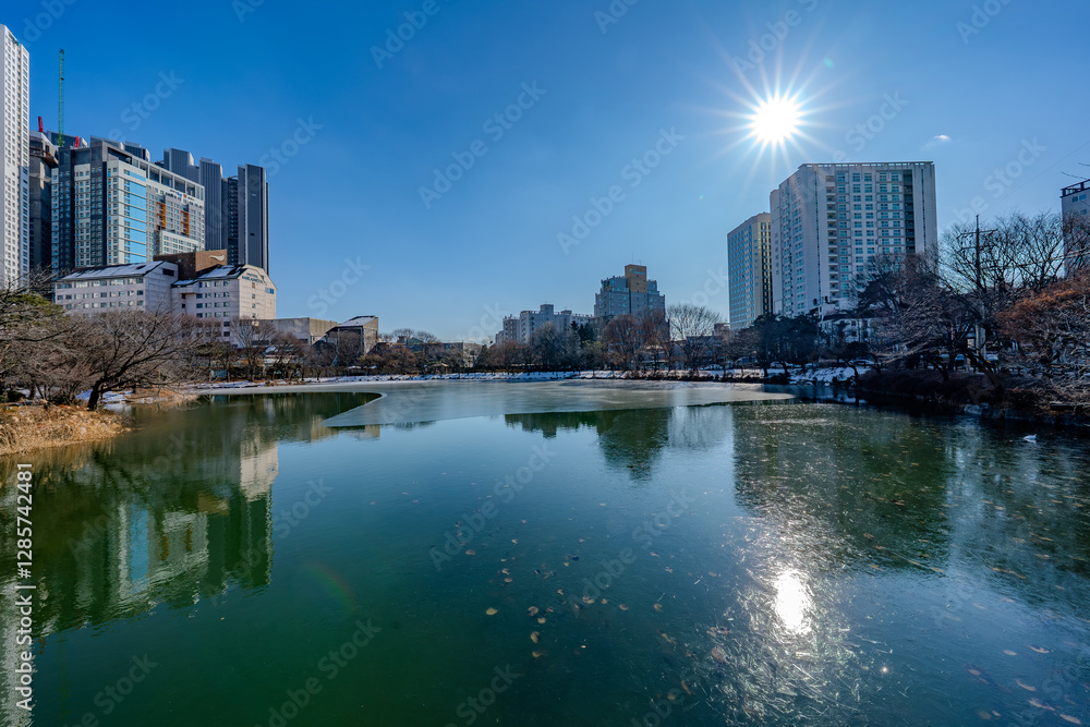 Obraz premium 韓国 利川市の風景