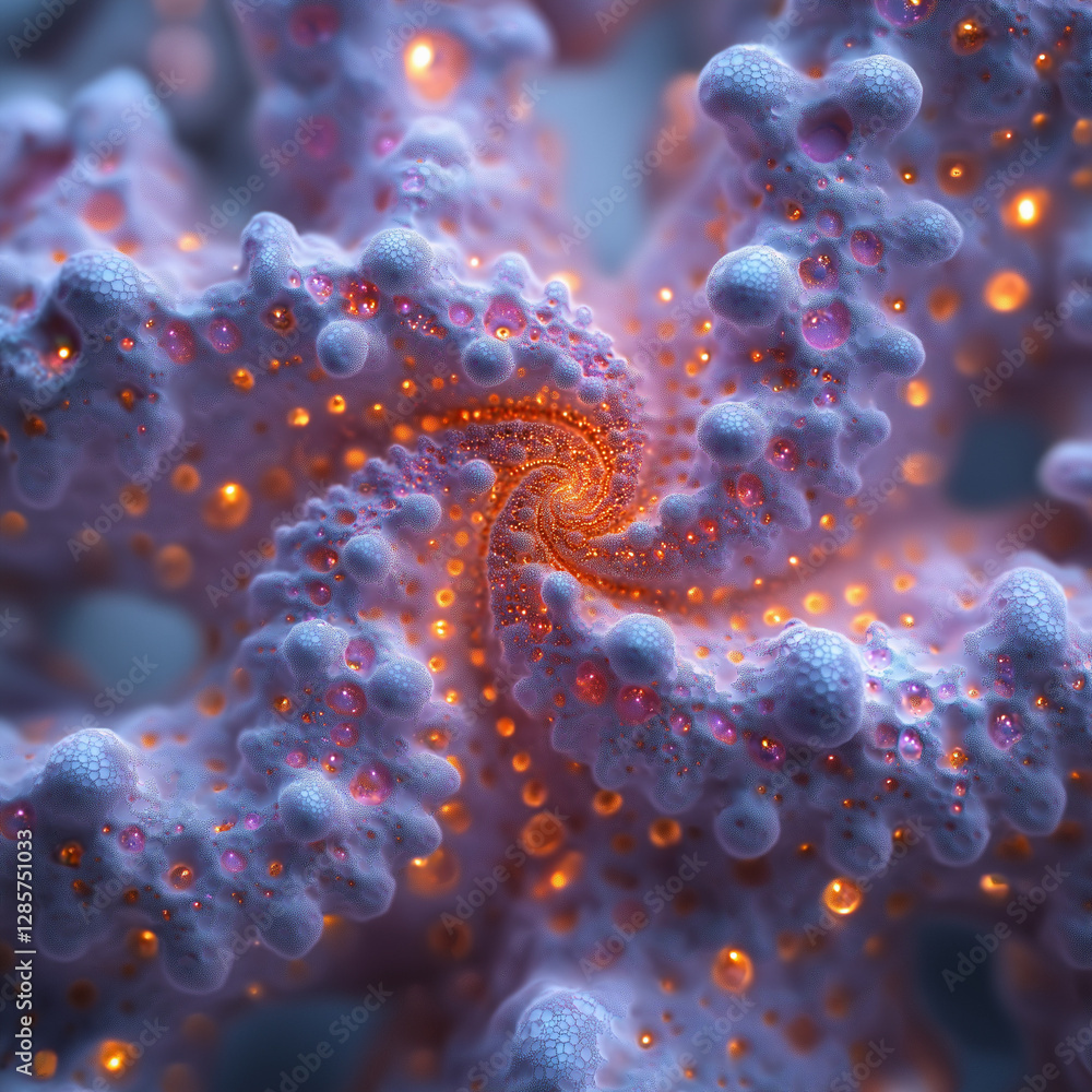 Ethereal Coral Waves: A Delicate Interplay of Swirling Patterns and Textured Surfaces Ethereal Coral Waves: A Delicate Interplay of Swirling Patterns and Textured Surfaces