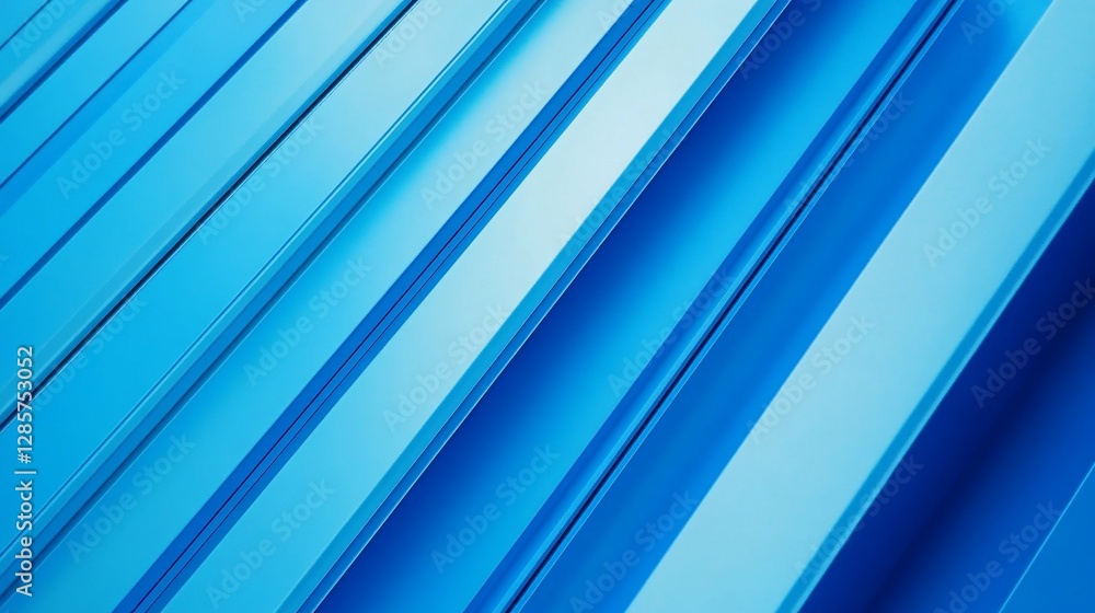 Fototapeta premium Abstract diagonal lines of blue, shades, and gradients.