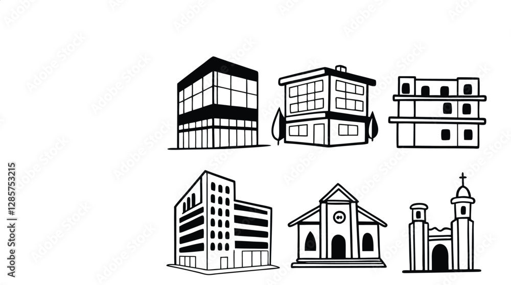 building vector building vector