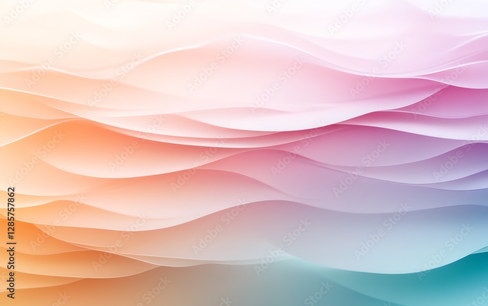 Obraz premium Abstract wavy layered colors