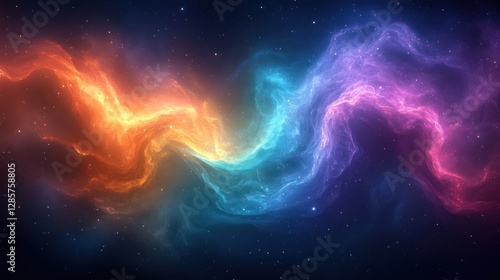 Wallpaper Mural Cosmic nebulae swirling in space Torontodigital.ca
