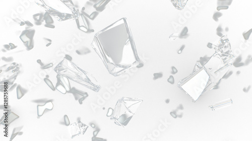 a bunch of diamonds falling from a black background