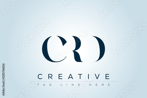 CRD abstract letter logo design. This logo is designed by three abstract letters. 