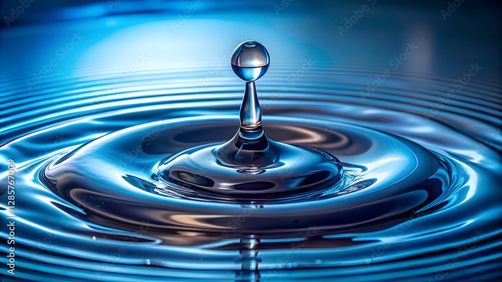 Crystal-Clear Water Droplet Colliding with Liquid Surface Crystal-Clear Water Droplet Colliding with Liquid Surface