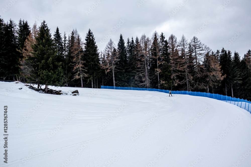 Eine Runde Langlaufen in der Südtirol-Arena von Antholz im wunderschönen Antholzer Tal - Südtirol - Italien