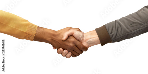 Celebrating Team Success: Colleagues Handshake After Project Win