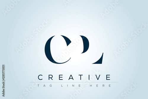 CPL abstract letter logo design. This logo is designed by three abstract letters. 