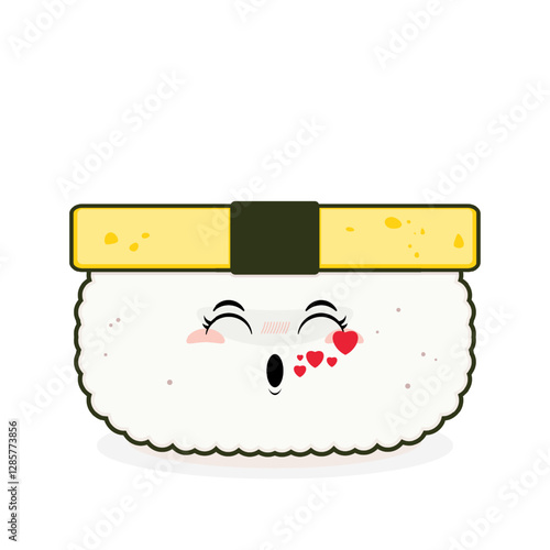 tamago sushi whistling love cartoon cute