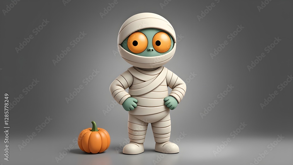 Halloween of cute mummies Halloween of cute mummies