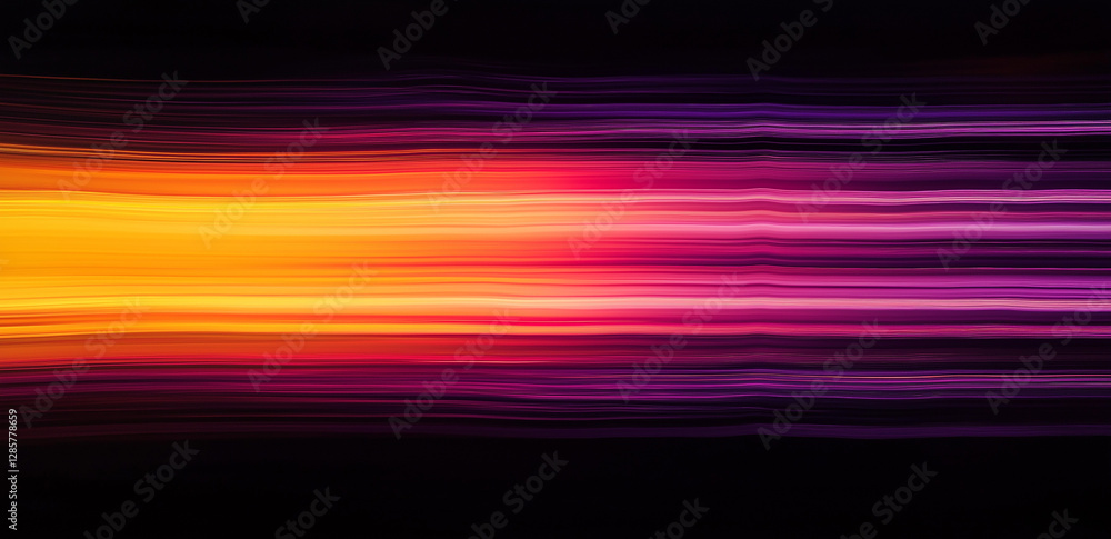 Abstract Sunset Stripes, Modern Art with Colorful Collisions Abstract Sunset Stripes, Modern Art with Colorful Collisions