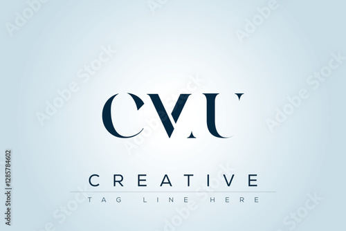 CMU abstract letter logo design. This logo is designed by three abstract letters. 