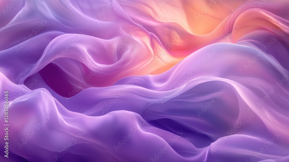Fototapeta premium Ethereal Purple Abstract Background with Soft Flowing Textures