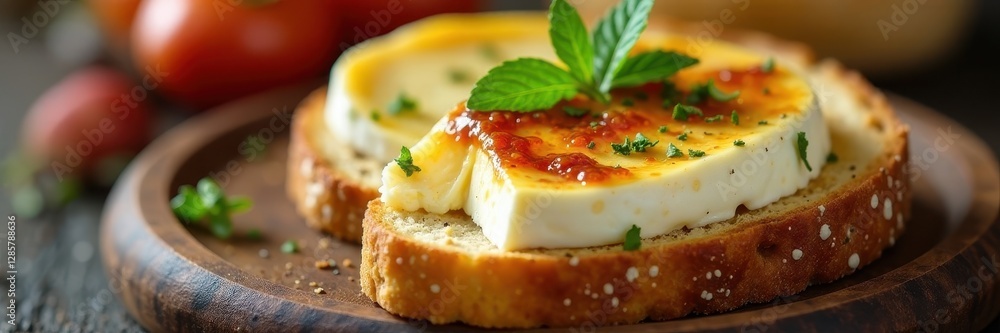 Creamy Camembert, crunchy toast, sweet jam, fresh herbs, cucumber, photography, tomato Creamy Camembert, crunchy toast, sweet jam, fresh herbs, cucumber, photography, tomato
