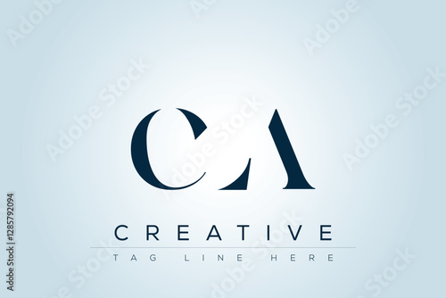 CLA abstract letter logo design. This logo is designed by three abstract letters. 
