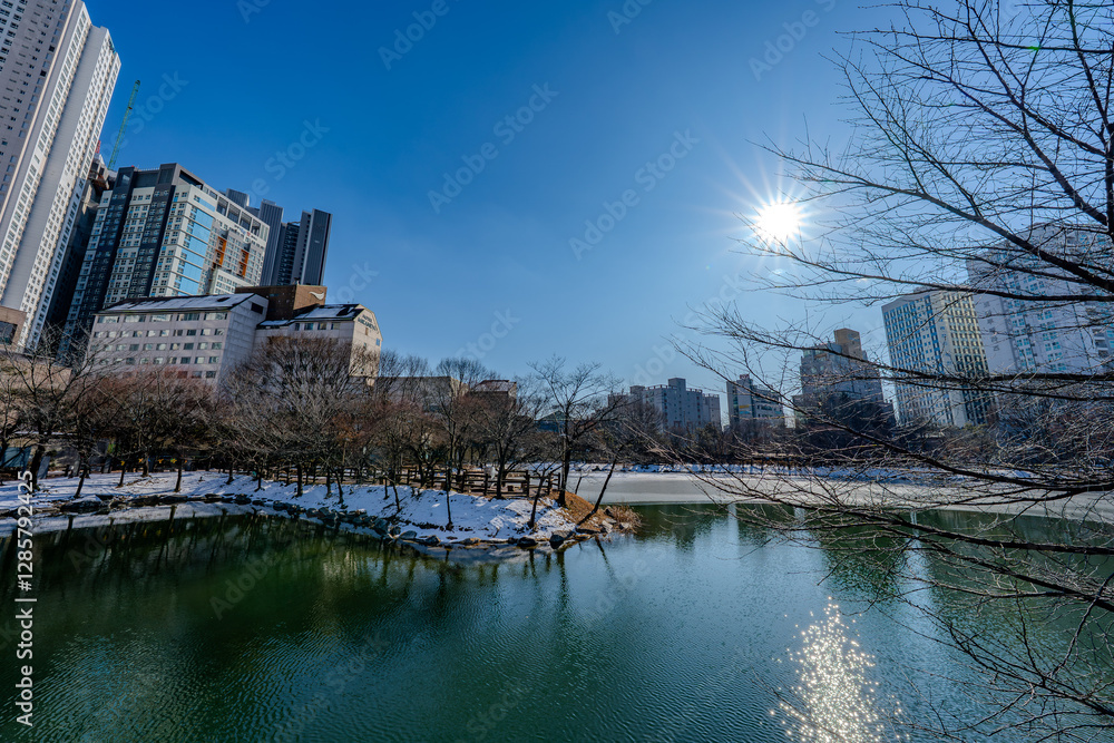 Fototapeta premium 韓国 利川市の風景