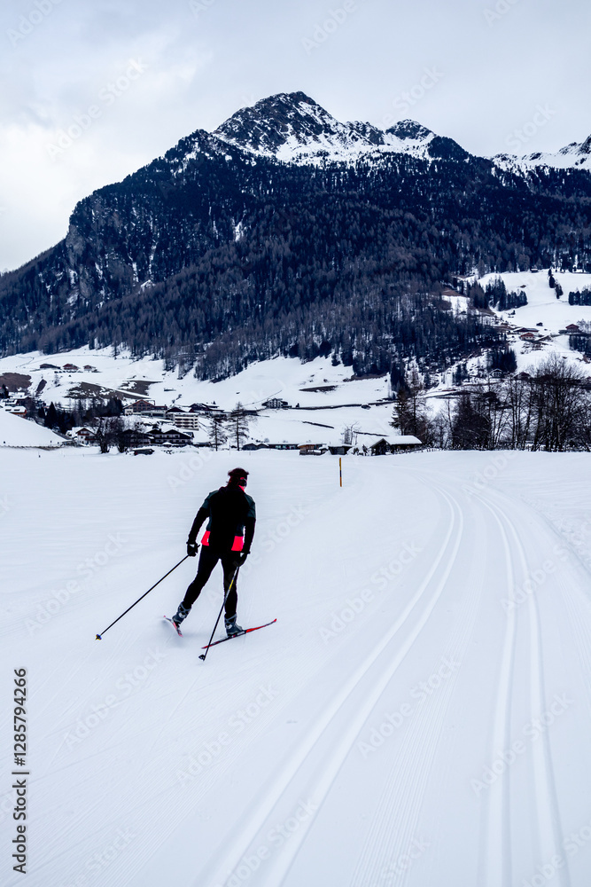Eine Runde Langlaufen am Langlaufzentrum Rein in Taufers im wunderschönen Reintal - Südtirol - Italien