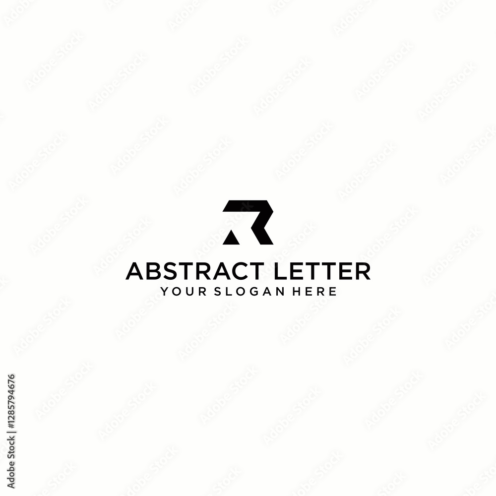 The original R logo is stylish and elegant in shape The original R logo is stylish and elegant in shape