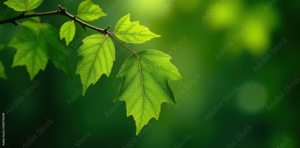 Mature beech branch, rich dark green leaves, shadows , texture, plant, dappled light Mature beech branch, rich dark green leaves, shadows , texture, plant, dappled light